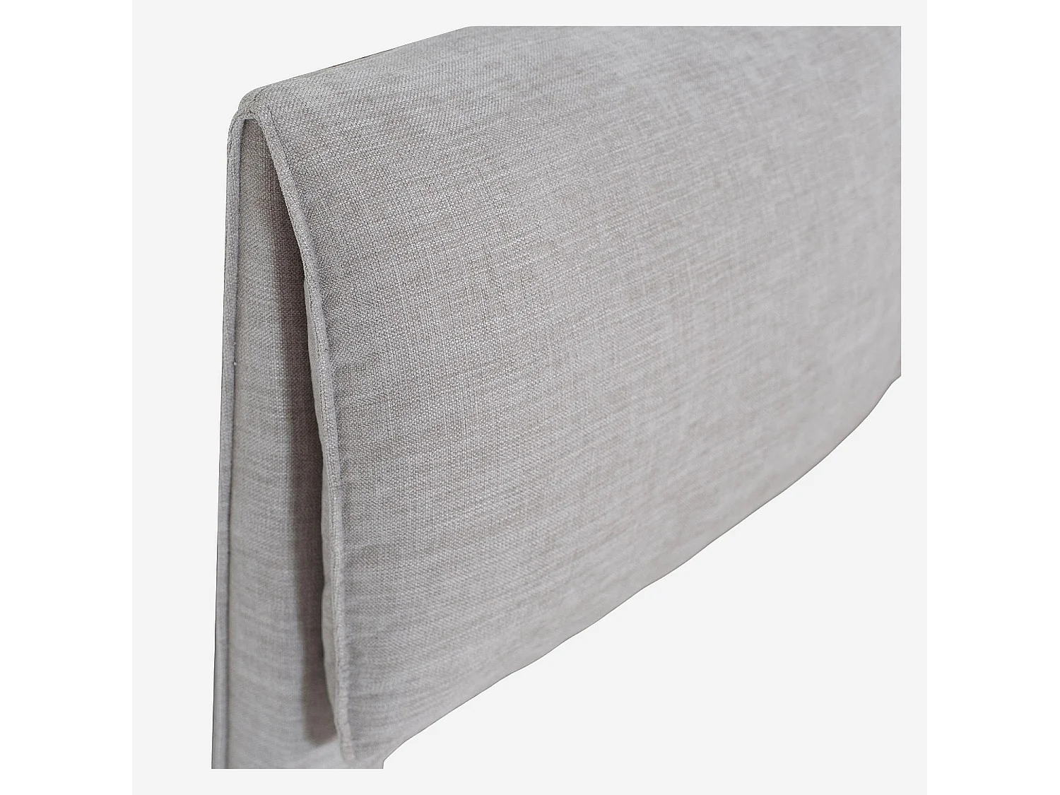 Habitat - Lit 180 x 200 cm en tissu - Gris perle - Softy