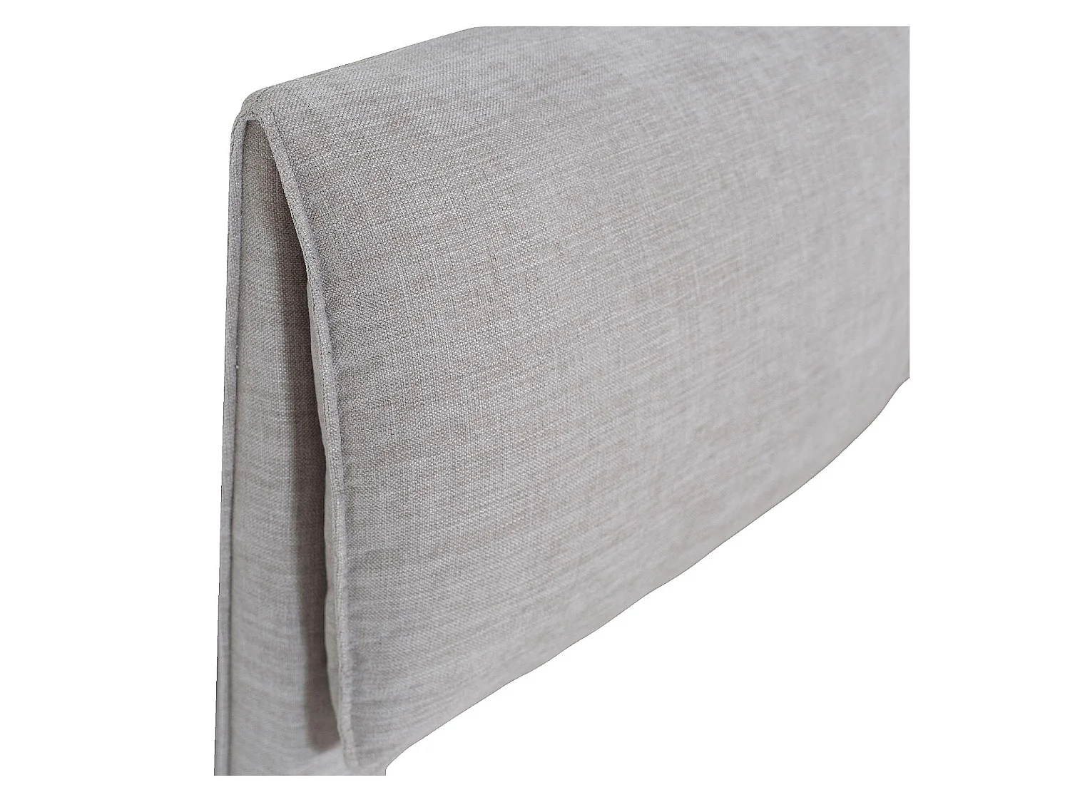 Habitat - Lit 180 x 200 cm en tissu - Gris perle - Softy