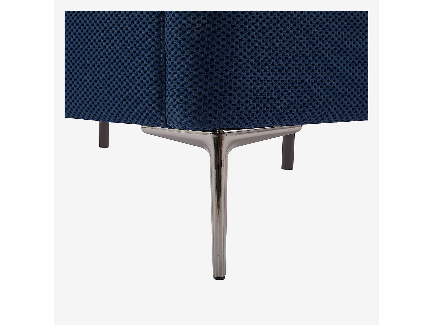 Habitat - Lit 160 x 200 cm en tissu 3D - Bleu marine - Izmir