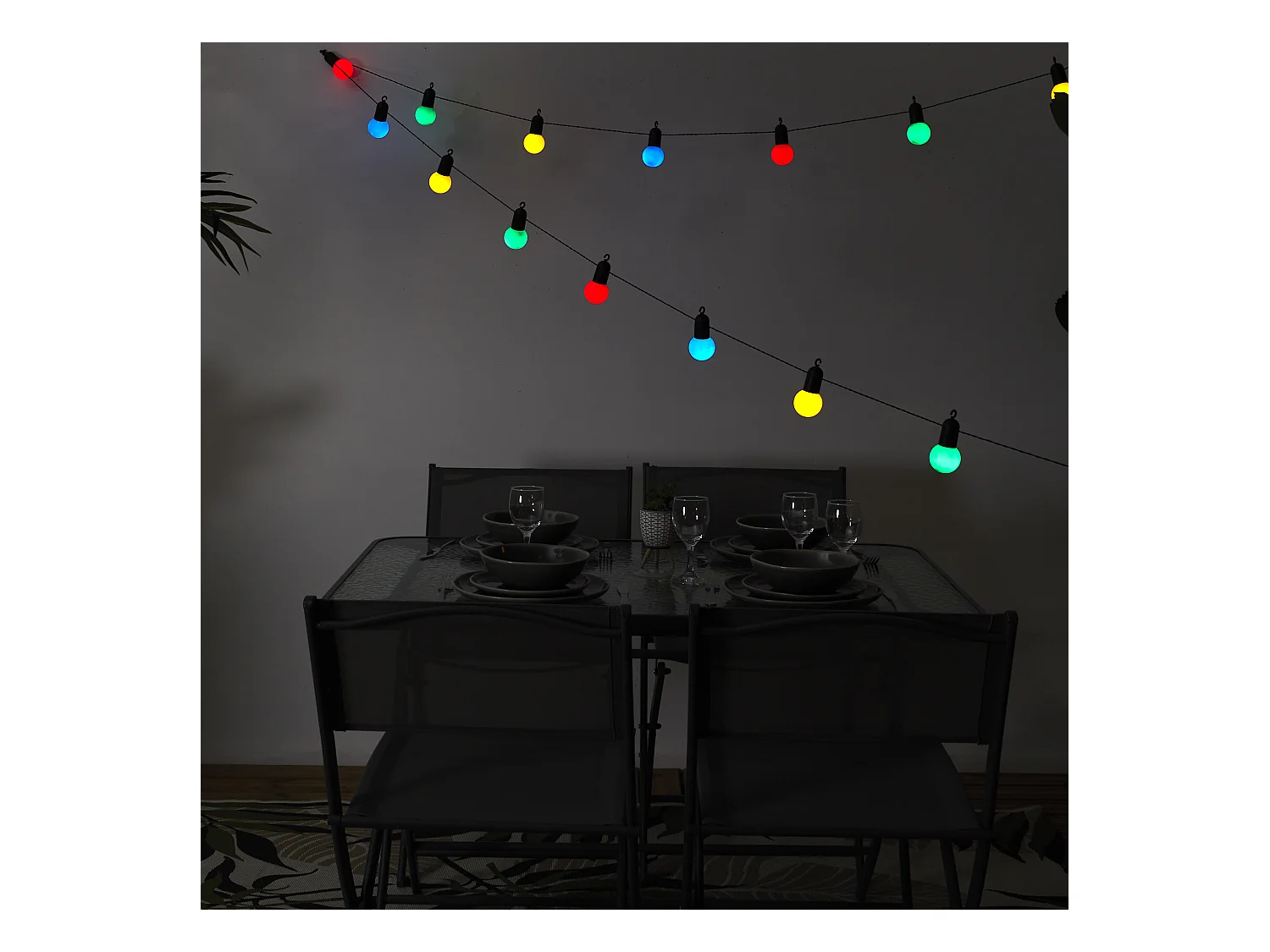 Guirlande Ampoules Multicolores 20 Leds 5m70