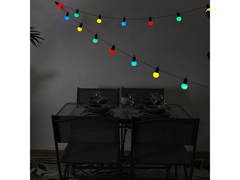 Guirlande Ampoules Multicolores 20 Leds 5m70
