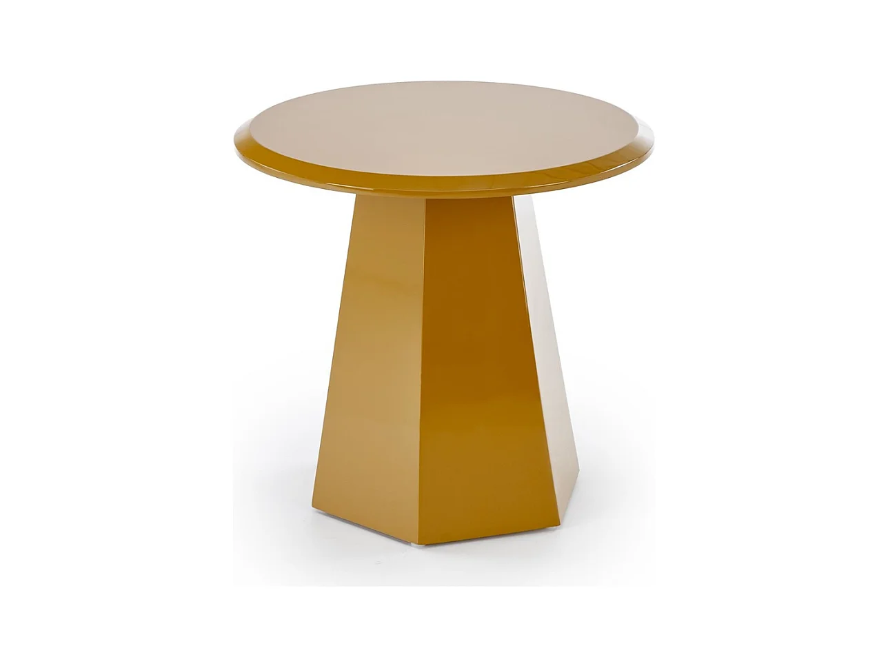 Tavolino di design giallo senape KIMI