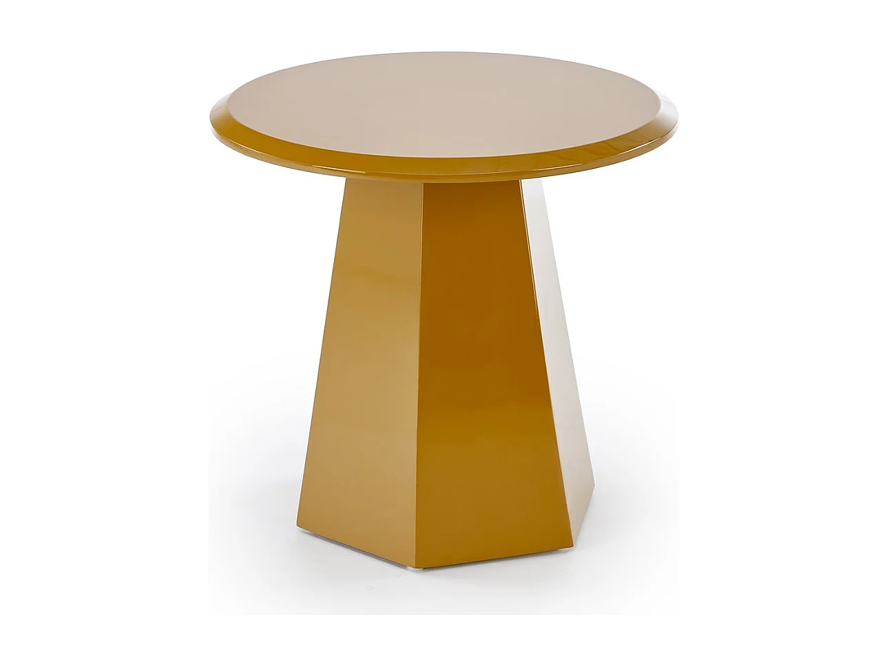 Table d'appoint design jaune moutarde KIMI