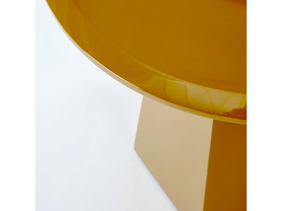 Table d'appoint design jaune moutarde KIMI