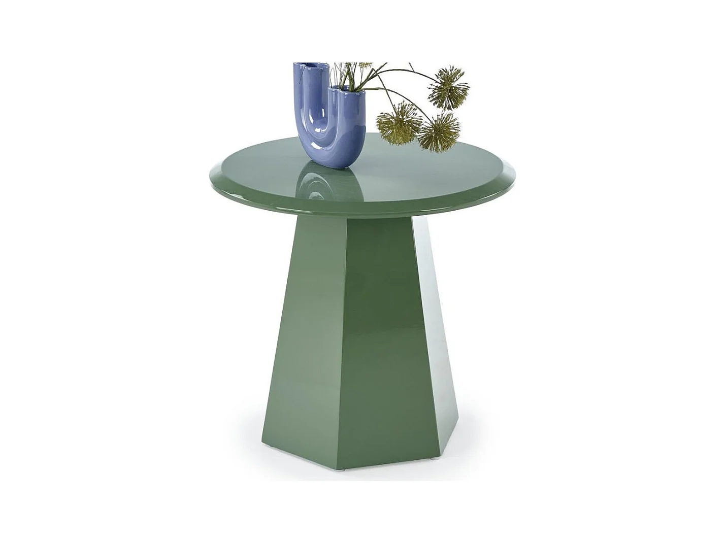 Bout de canapé vert design 50 x 47 cm KIMI