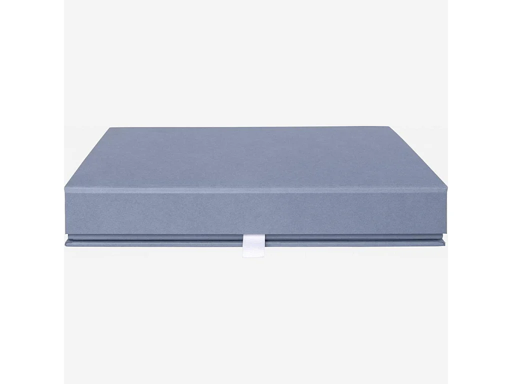 Habitat - Boîte à bijoux en carton – 26,5 x 5 x 19 cm – Bleu - Ada