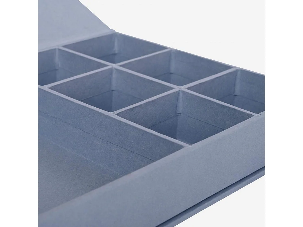 Habitat - Boîte à bijoux en carton – 26,5 x 5 x 19 cm – Bleu - Ada