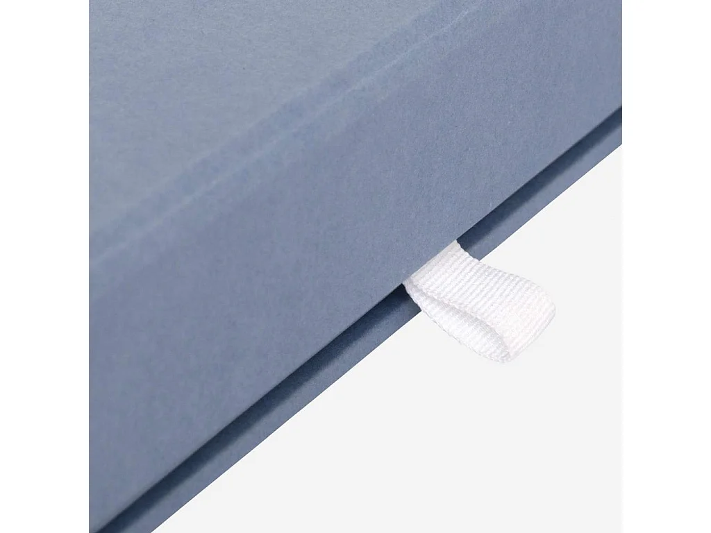 Habitat - Boîte à bijoux en carton – 26,5 x 5 x 19 cm – Bleu - Ada