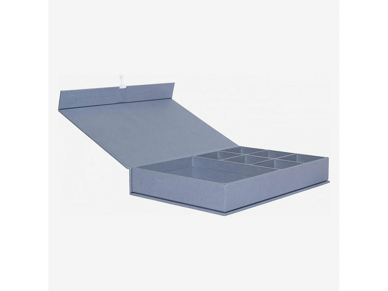 Habitat - Boîte à bijoux en carton – 26,5 x 5 x 19 cm – Bleu - Ada