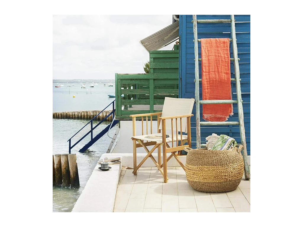 Habitat - Structure de chaise pliante en chêne (toile vendue séparément) (Lot de 2) - Africa