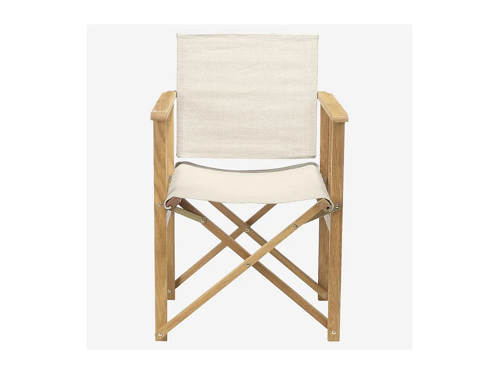 Habitat - Structure de chaise pliante en chêne (toile vendue séparément) (Lot de 2) - Africa