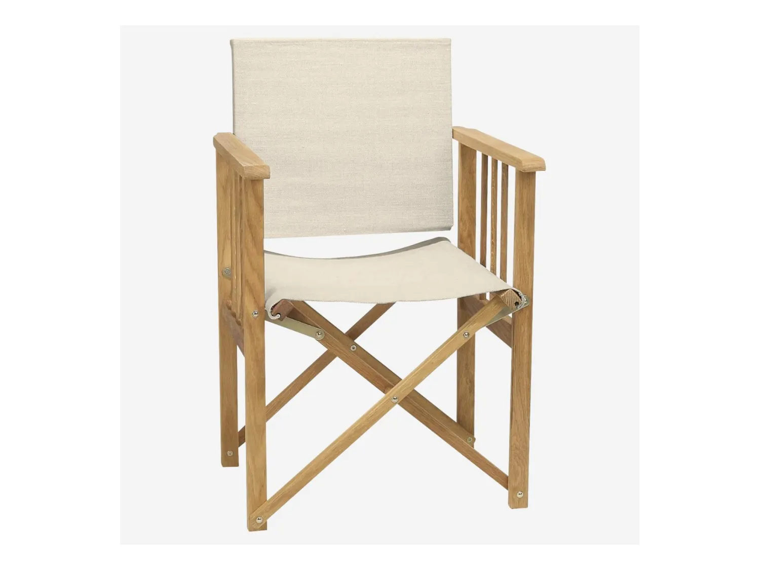 Habitat - Structure de chaise pliante en chêne (toile vendue séparément) (Lot de 2) - Africa