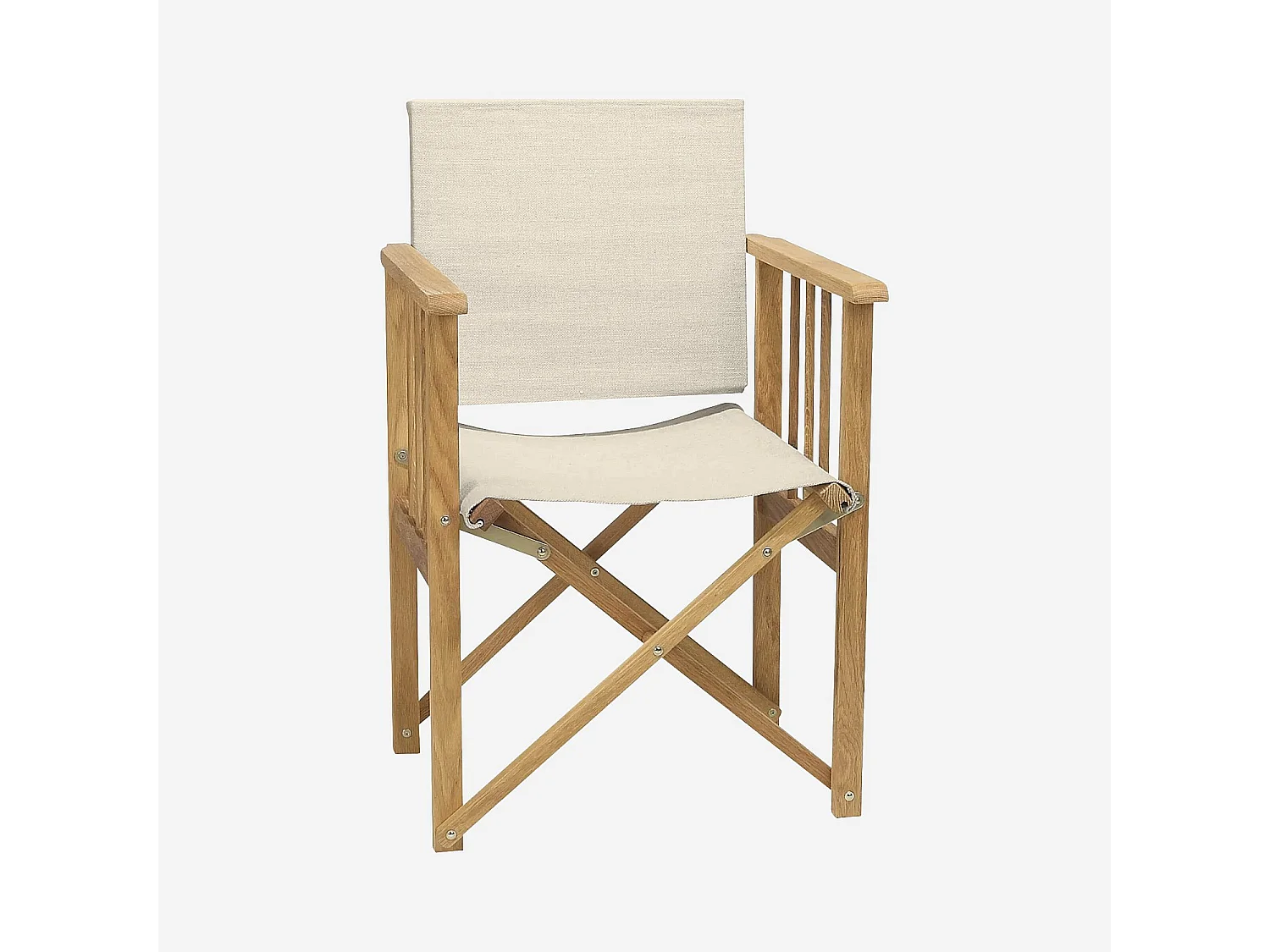 Structure de chaise pliante en chêne (toile vendue séparément) (Lot de 2)