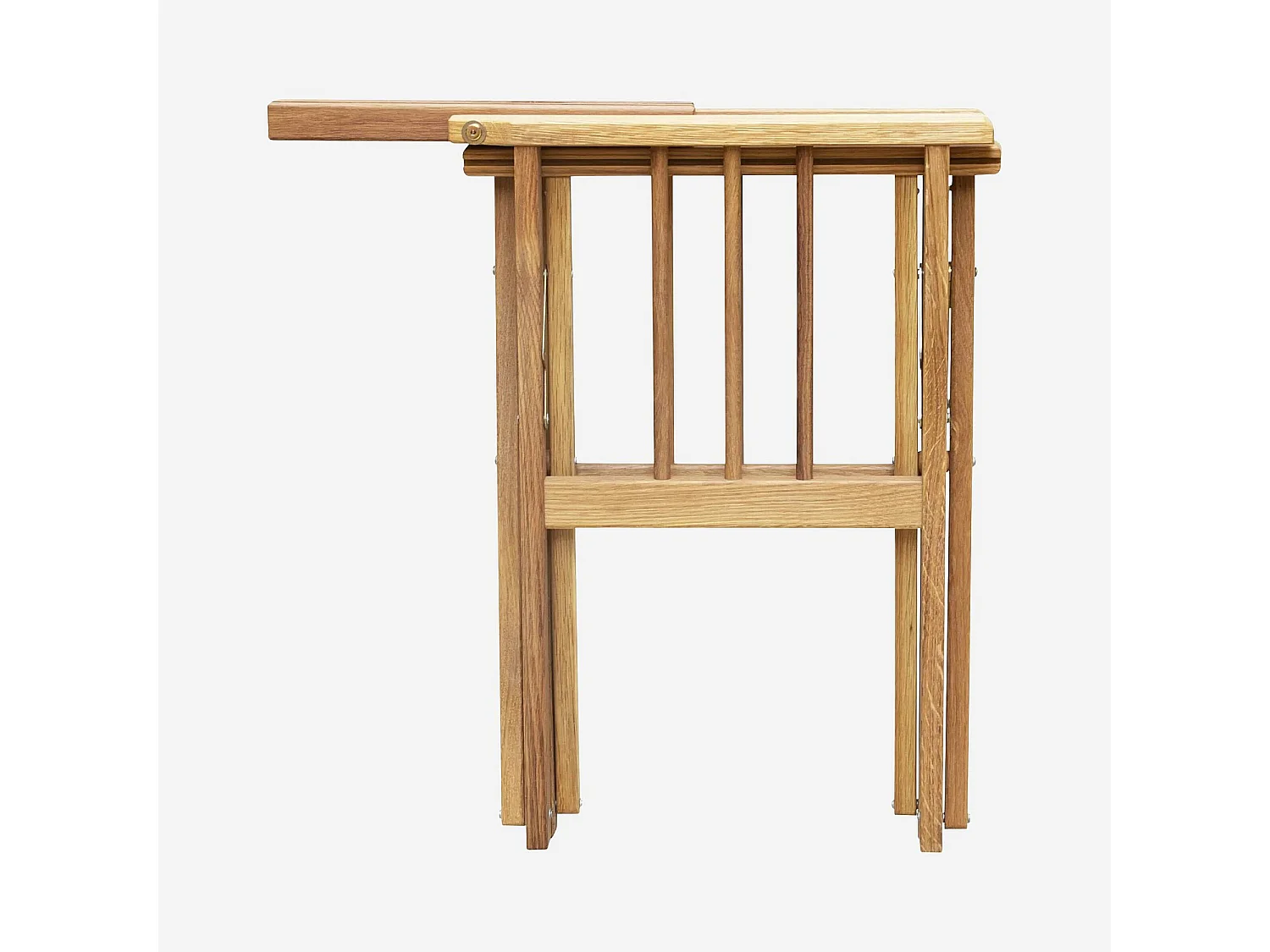 Structure de chaise pliante en chêne (toile vendue séparément) (Lot de 2)
