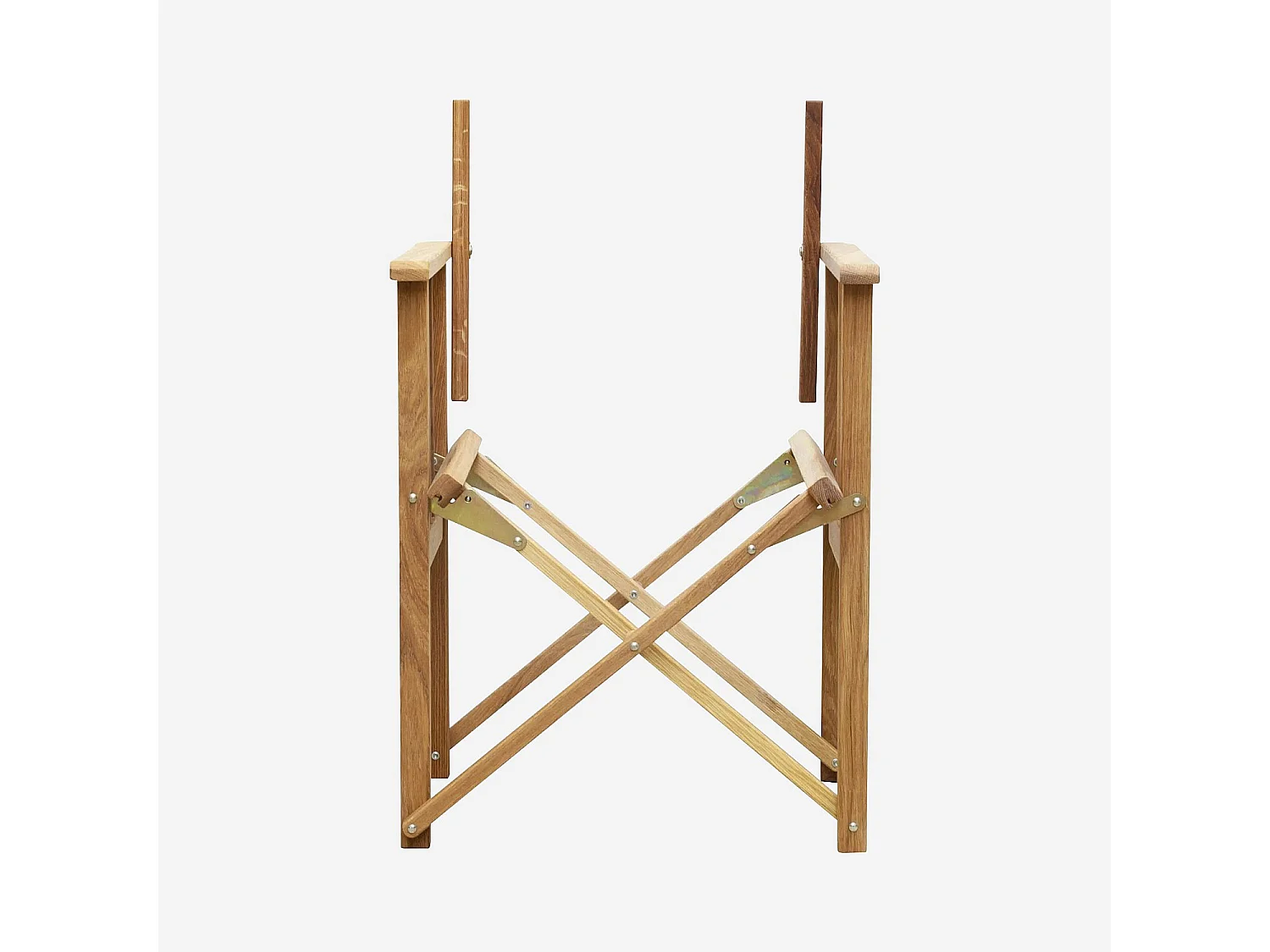 Structure de chaise pliante en chêne (toile vendue séparément) (Lot de 2)