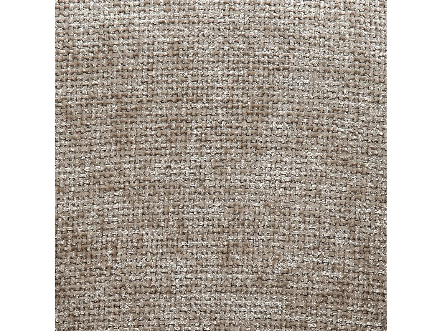 Habitat - Lot de 2 chaises en tissu chenille et bois massif avec accoudoirs - Beige et noyer - Rusti