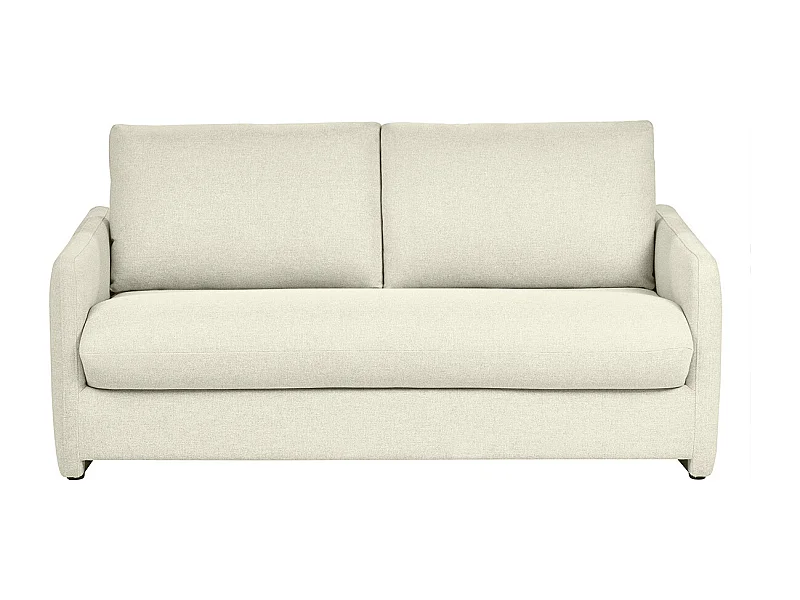 Divano letto 2 posti in tessuto beige PAULIN