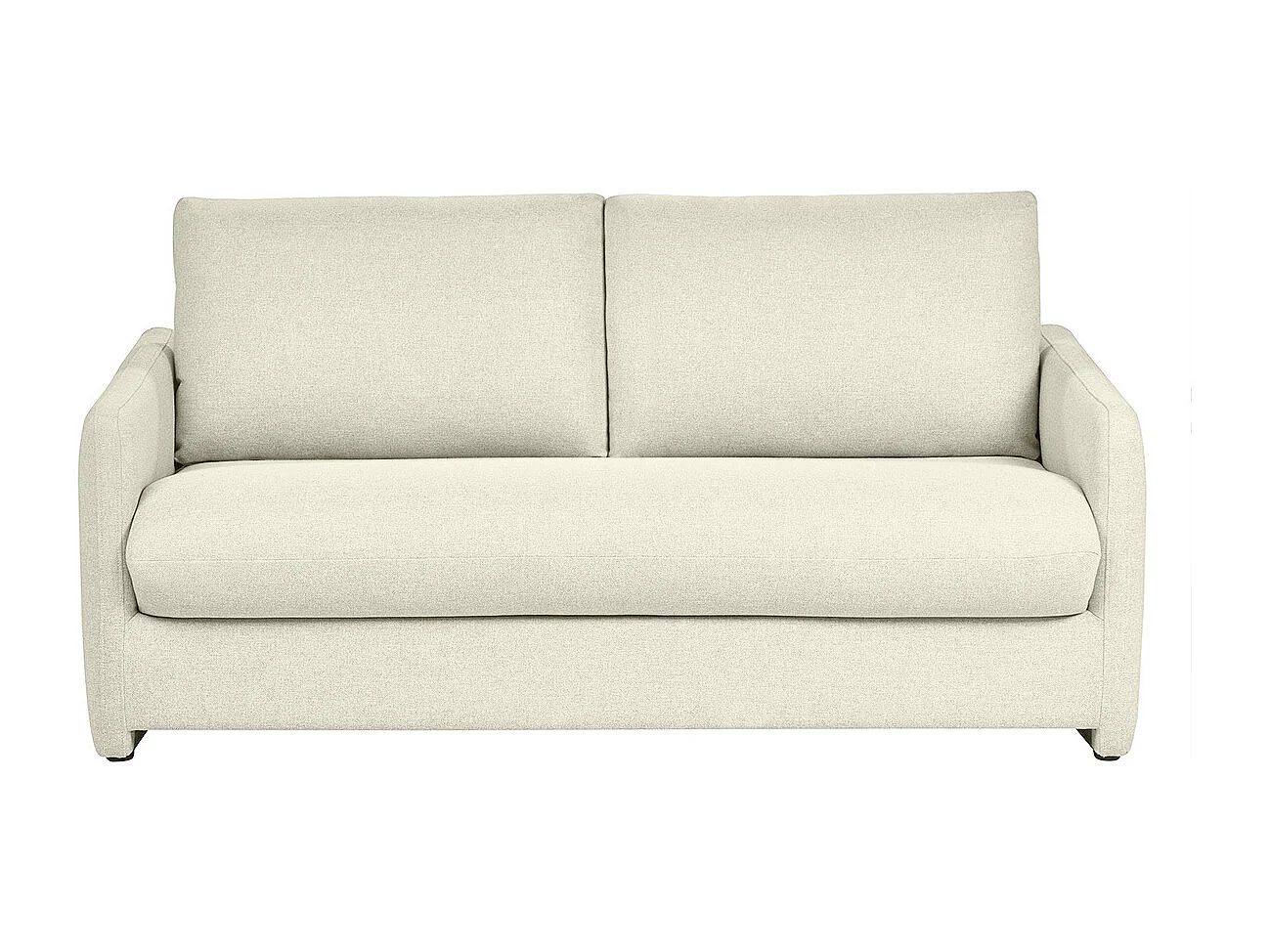 Divano letto 2 posti in tessuto beige PAULIN