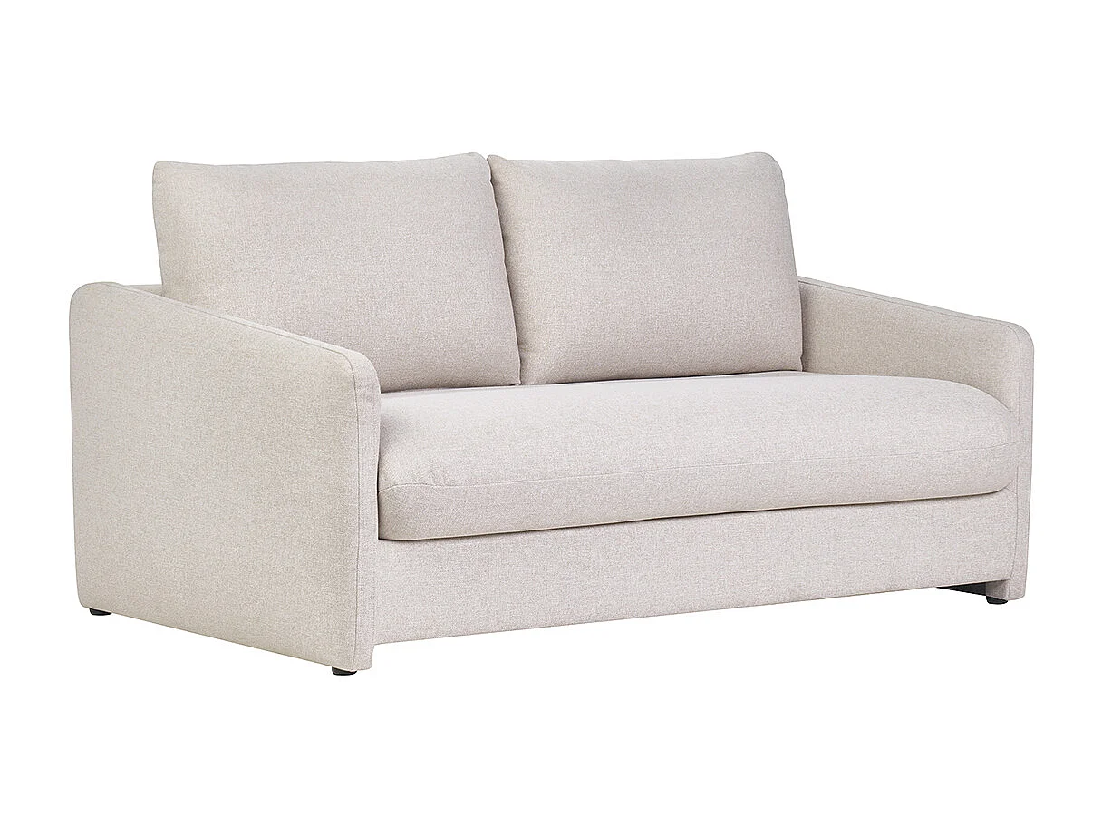 Divano letto 2 posti in tessuto beige PAULIN