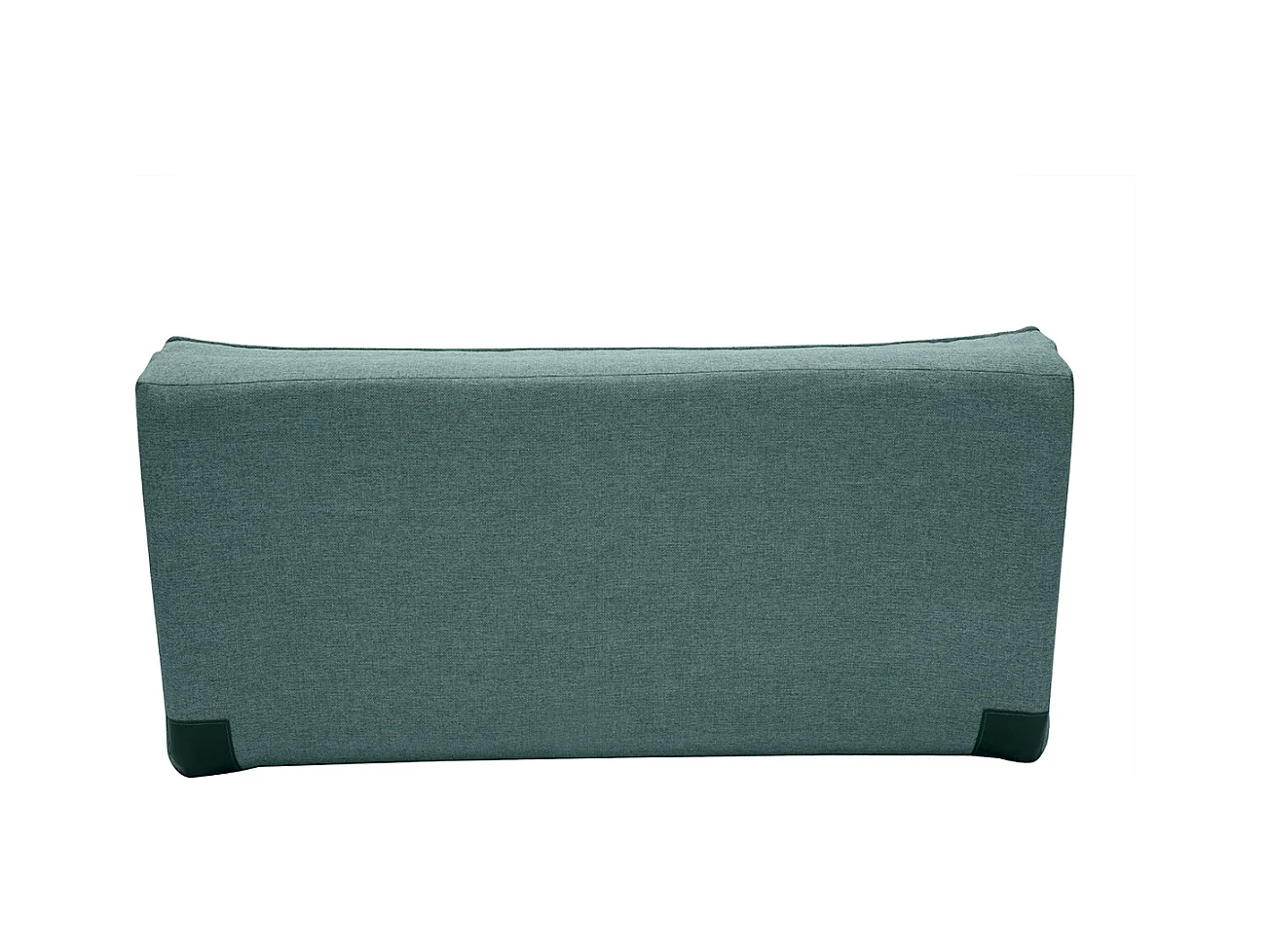 Chauffeuse 2 places convertible en tissu vert de gris SALLY