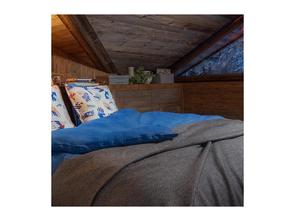 Habitat - Dessus de lit en coton égyptien - 230 x 260 cm - Gris - Lisa