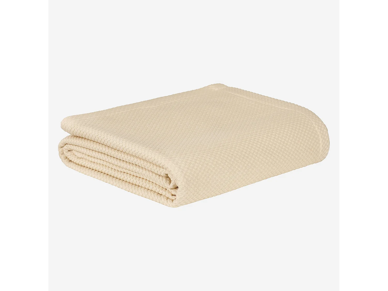 Habitat - Dessus de lit en coton égyptien - 230 x 260 cm - Beige - Lisa