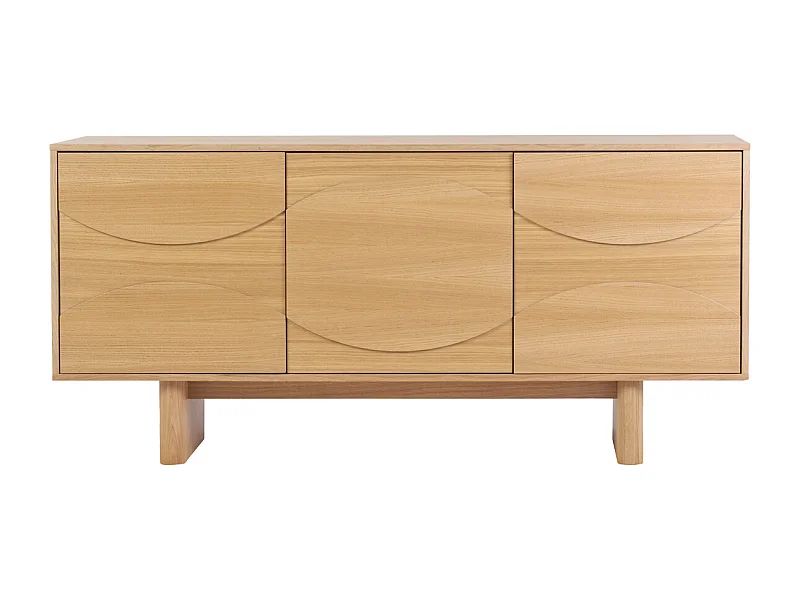 Buffet en bois clair chêne L160 cm SEIGO