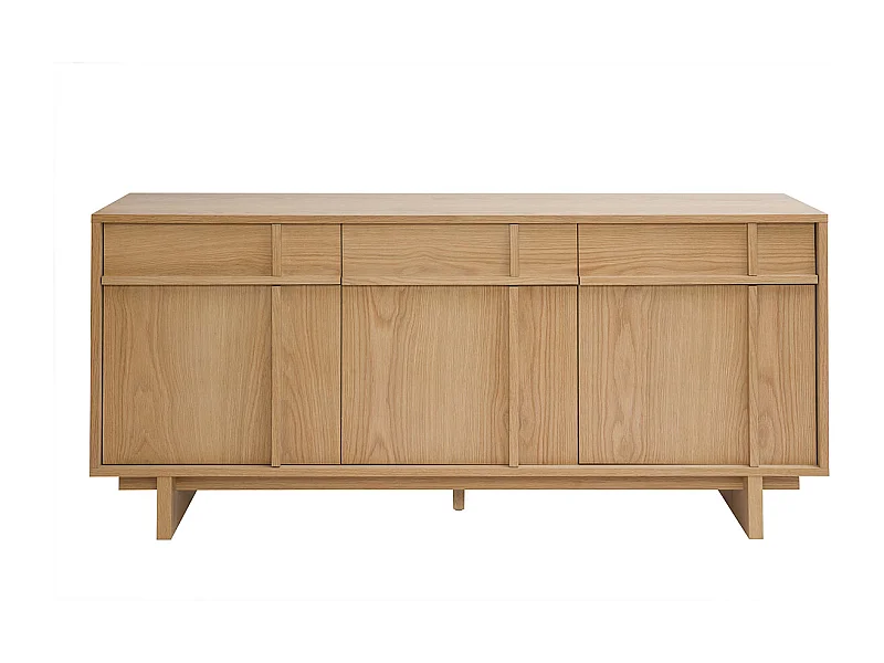Buffet en bois clair chêne L160 cm ZAO