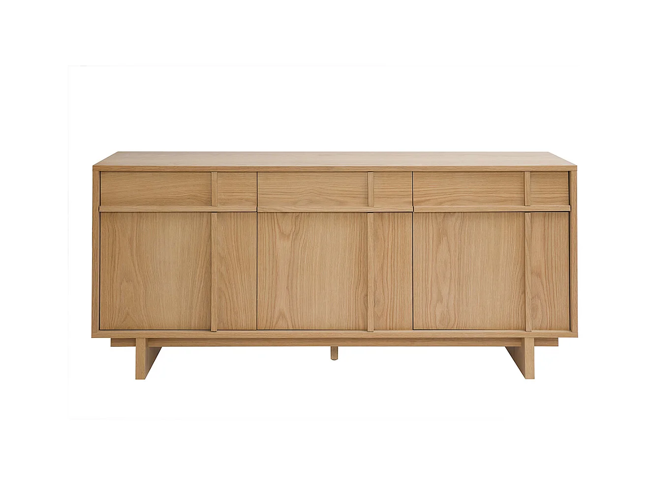 Buffet en bois clair chêne L160 cm ZAO