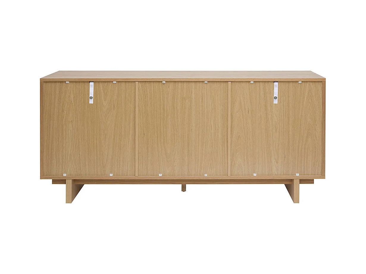 Buffet en bois clair chêne L160 cm ZAO