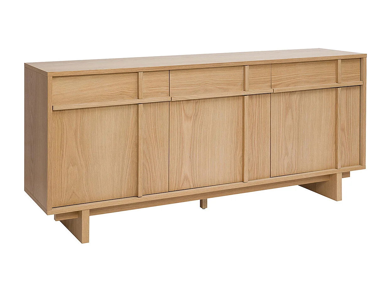 Credenza in legno chiaro di quercia L160 cm ZAO