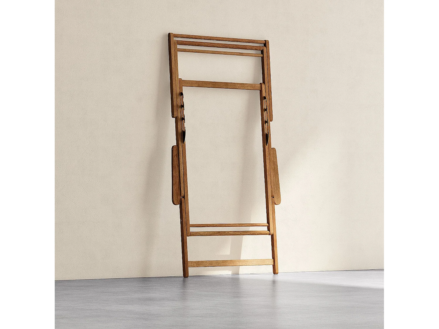 Structure de chilienne avec accoudoirs en chêne (toile vendue séparément) - Naturel