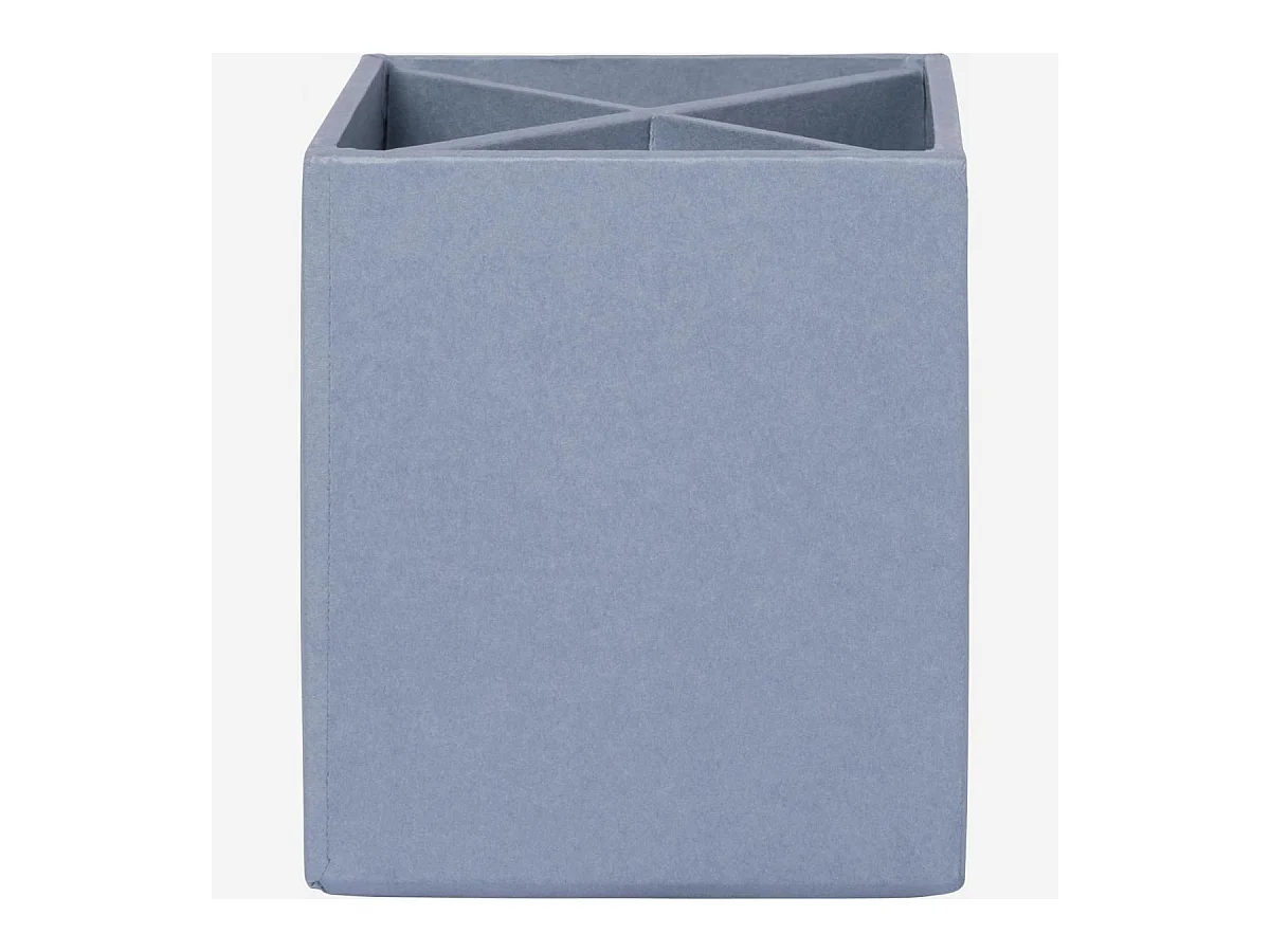 Habitat - Organisateur de bureau en carton – 32 x 10,5 x 9,5 cm – Bleu - Ada
