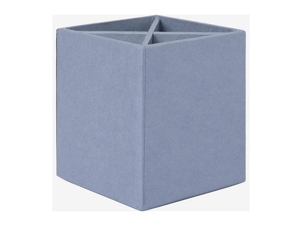 Habitat - Organisateur de bureau en carton – 32 x 10,5 x 9,5 cm – Bleu - Ada