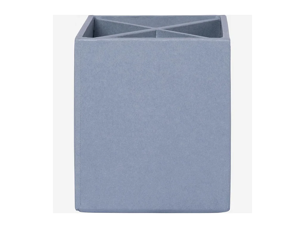 Habitat - Organisateur de bureau en carton – 32 x 10,5 x 9,5 cm – Bleu - Ada