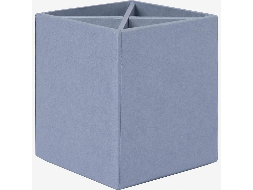 Habitat - Organisateur de bureau en carton – 32 x 10,5 x 9,5 cm – Bleu - Ada
