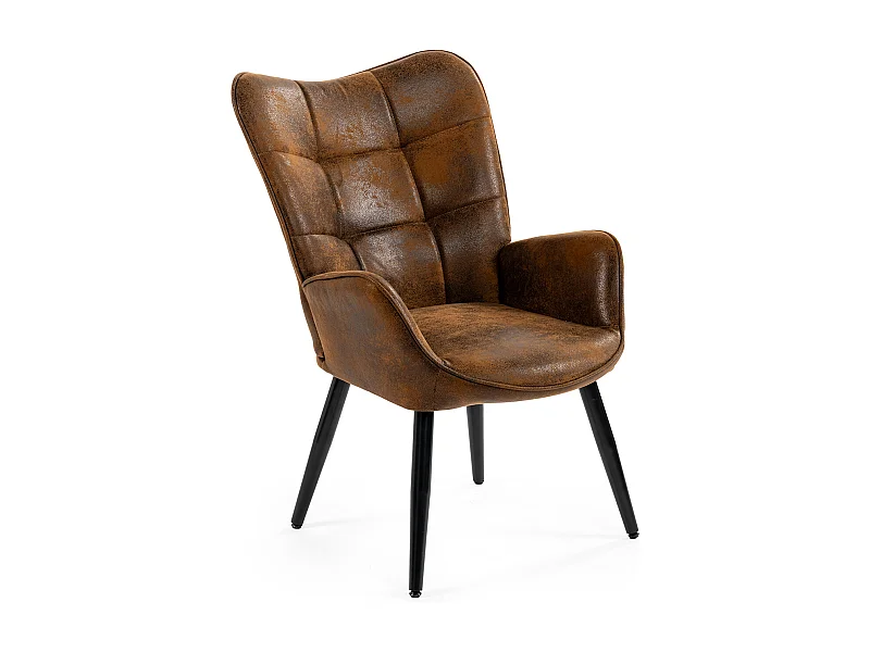 Fauteuil en microfibre tissu,KANAS