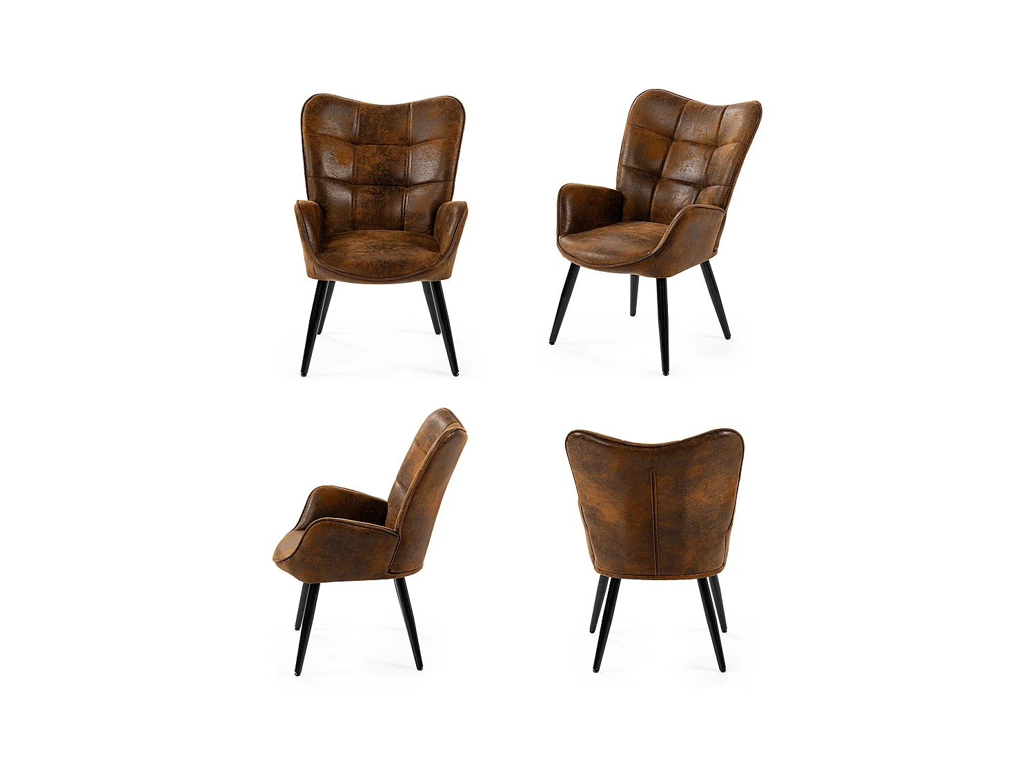 Fauteuil en microfibre tissu,KANAS