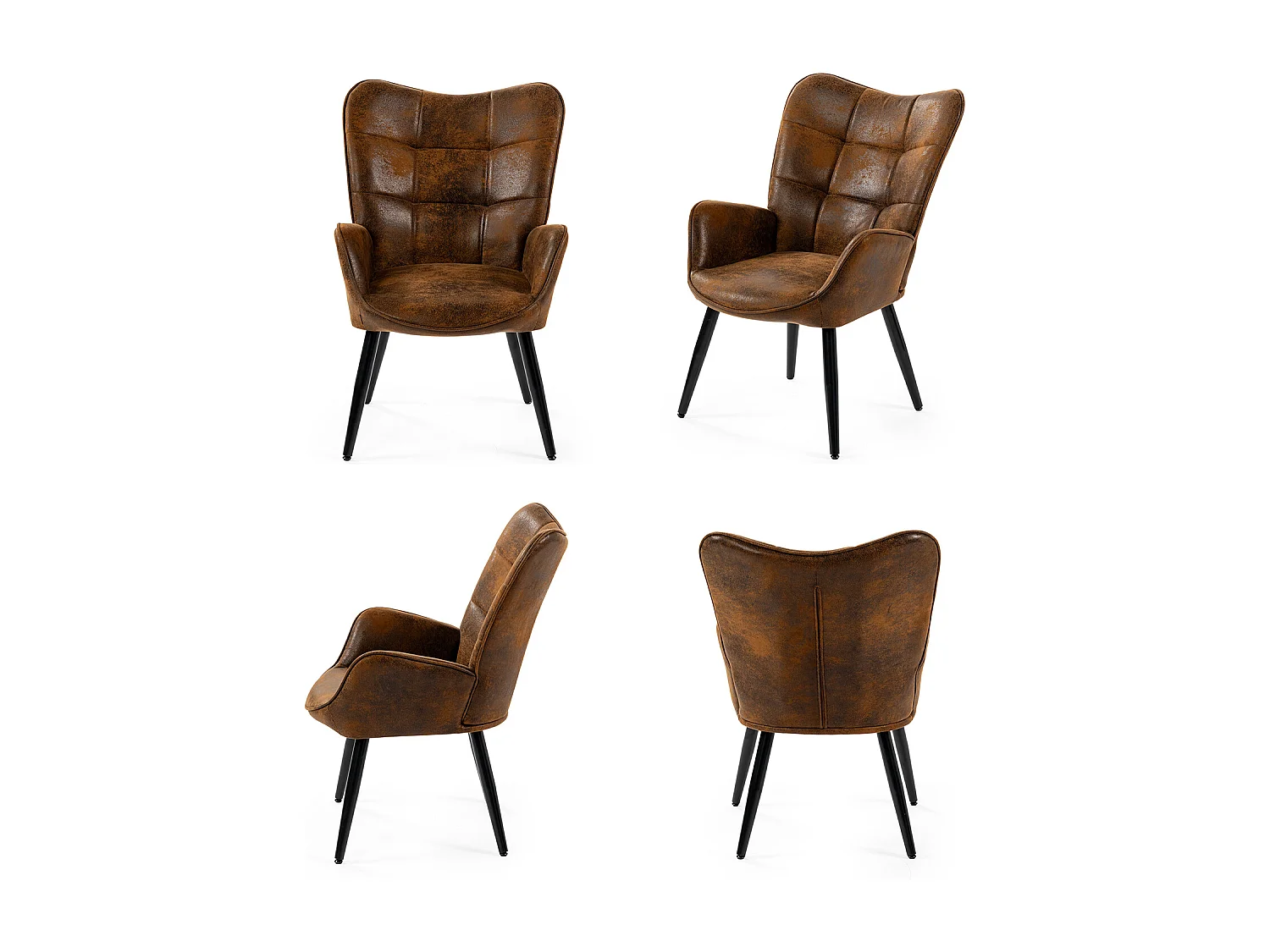 Fauteuil en microfibre tissu,KANAS