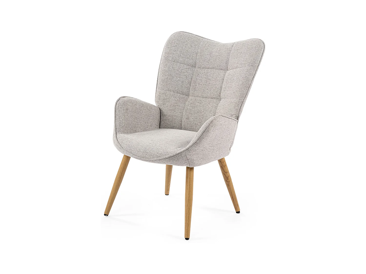 Fauteuil en tissu gris style scandinave,KANAS