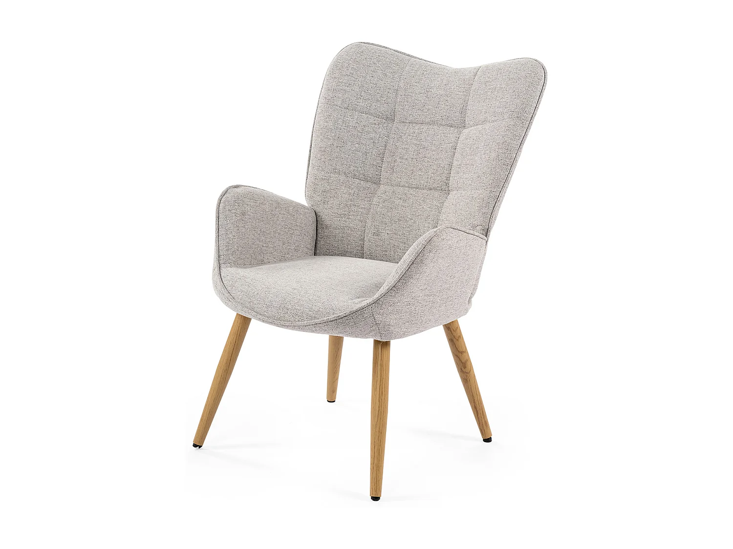 Fauteuil en tissu gris style scandinave,KANAS