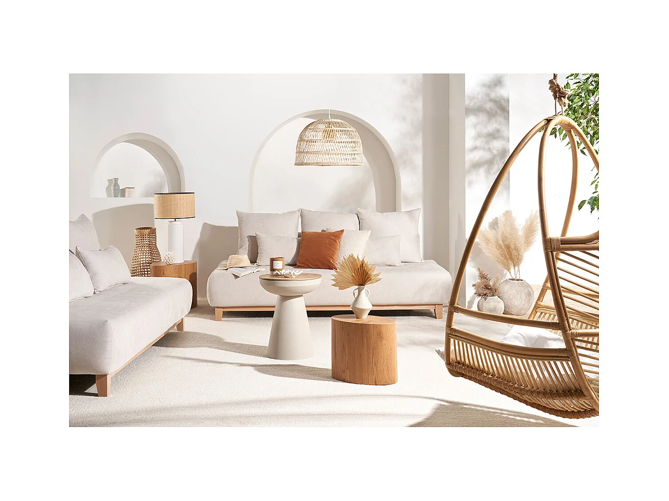 Fauteuil suspendu en rotin GALON