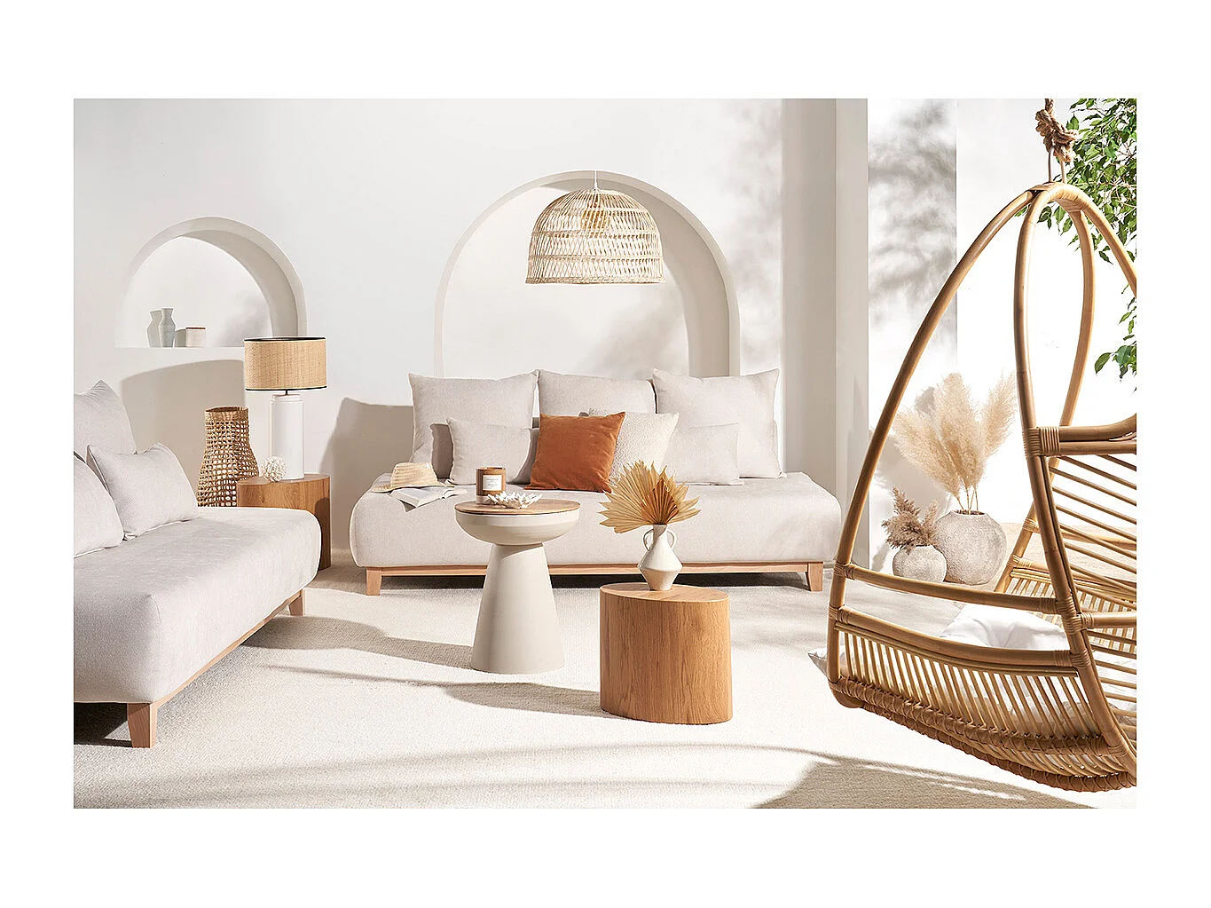 Fauteuil suspendu en rotin GALON