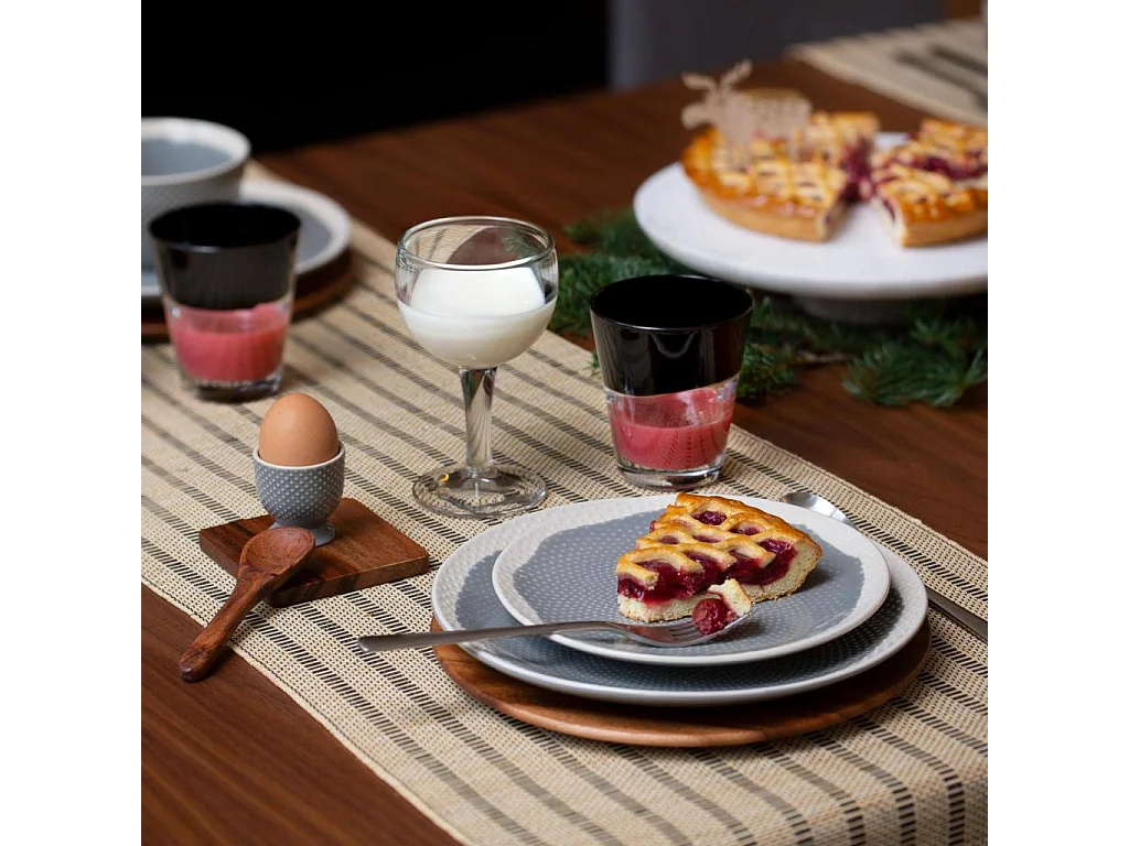 Habitat - Lot de 2 travers de table en bambou motifs noirs - Luce