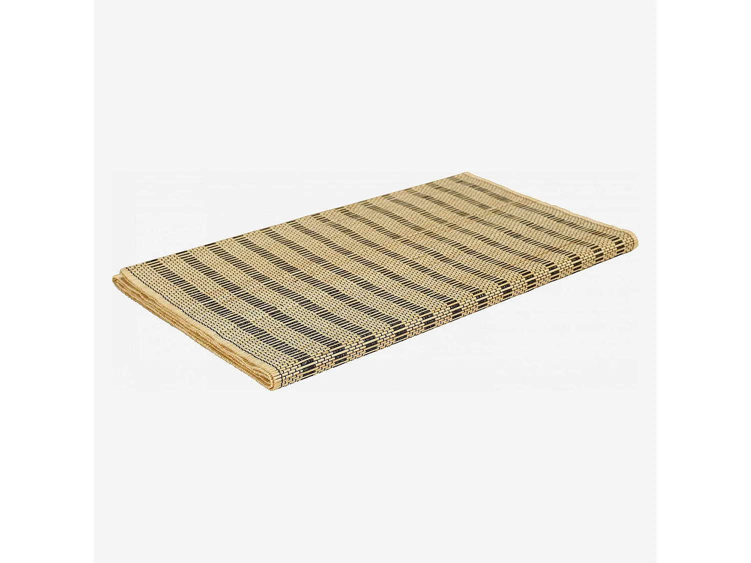 Lot de 2 travers de table en bambou motifs noirs