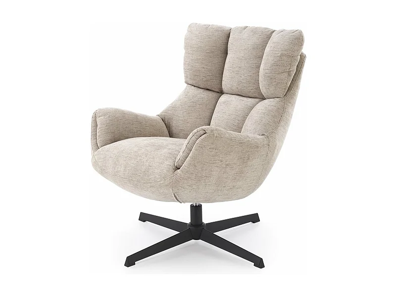 Fauteuil Lammo/fonction pivotante/Tissu/Beige