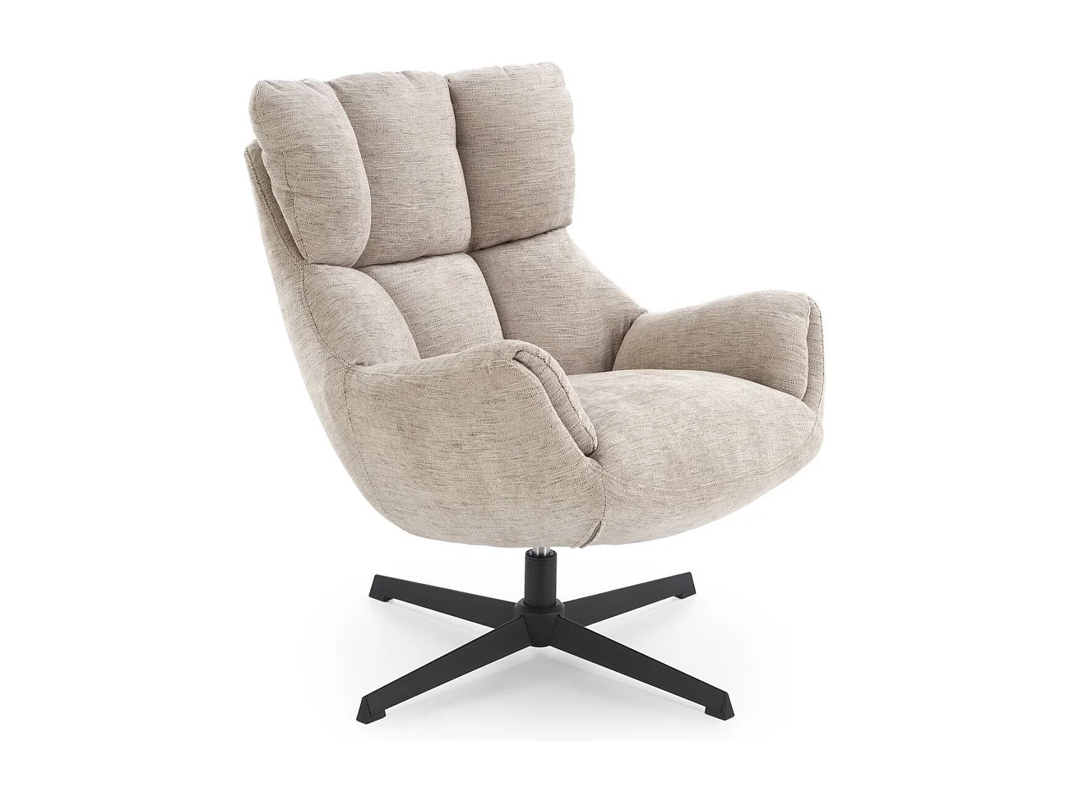 Poltrona Lammo/funzione girevole/Tessuto/Beige