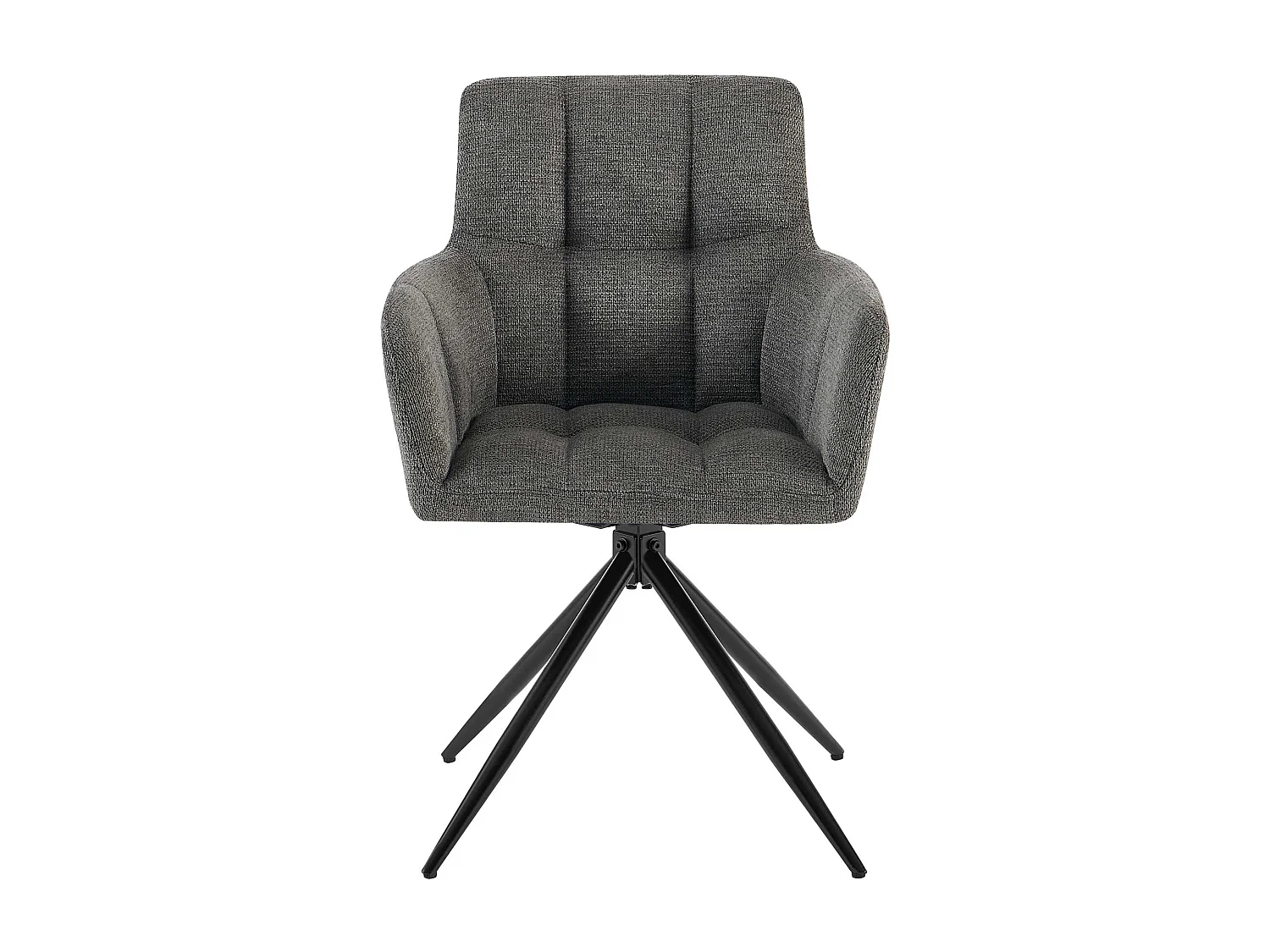 chaises avec accoudoirs - Tissu - Gris foncé - Jonah