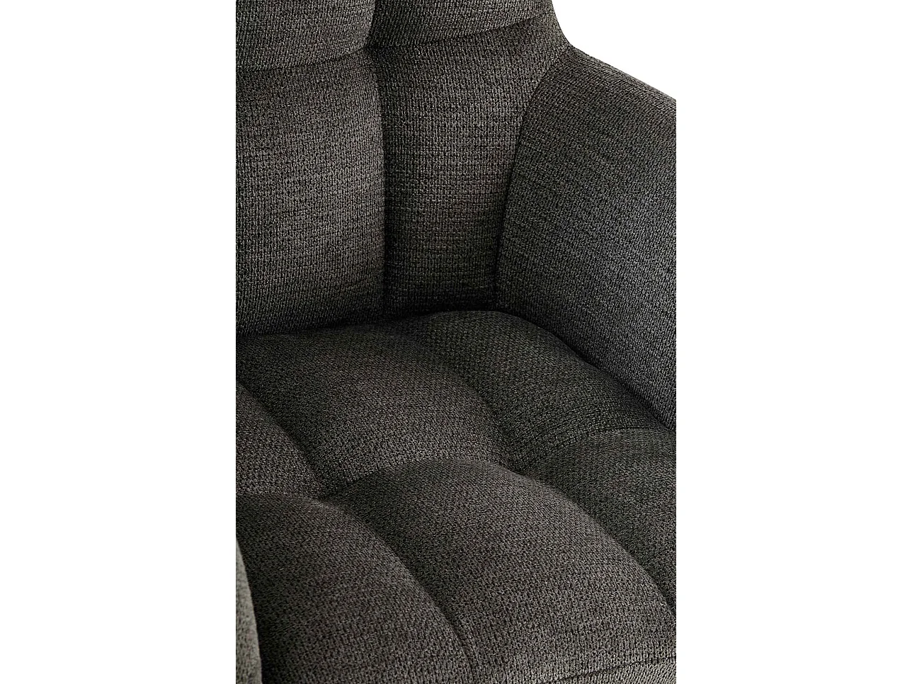 chaises avec accoudoirs - Tissu - Gris foncé - Jonah