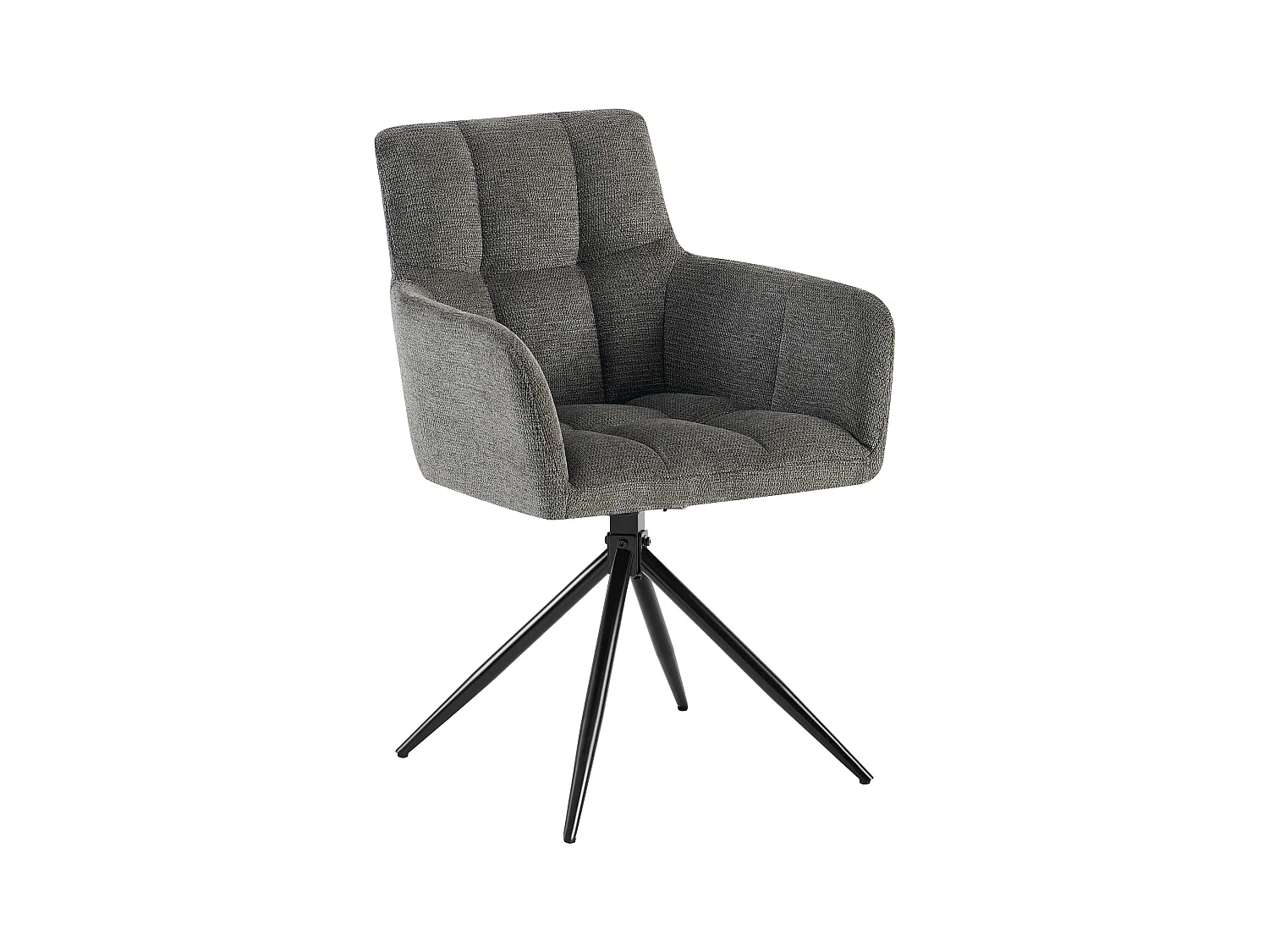 chaises avec accoudoirs - Tissu - Gris foncé - Jonah
